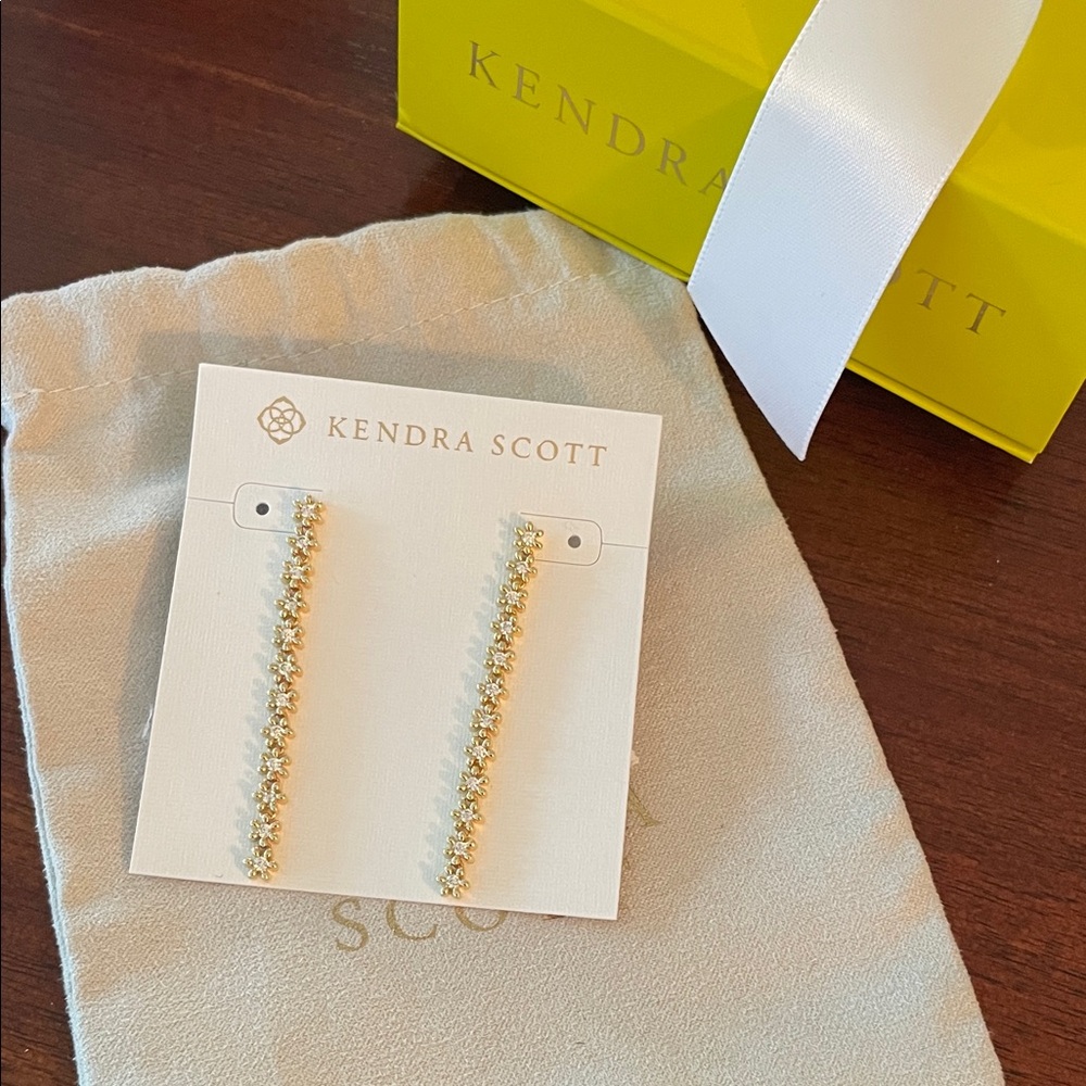 Kendra Scott Gold Nydia Linear Earrings